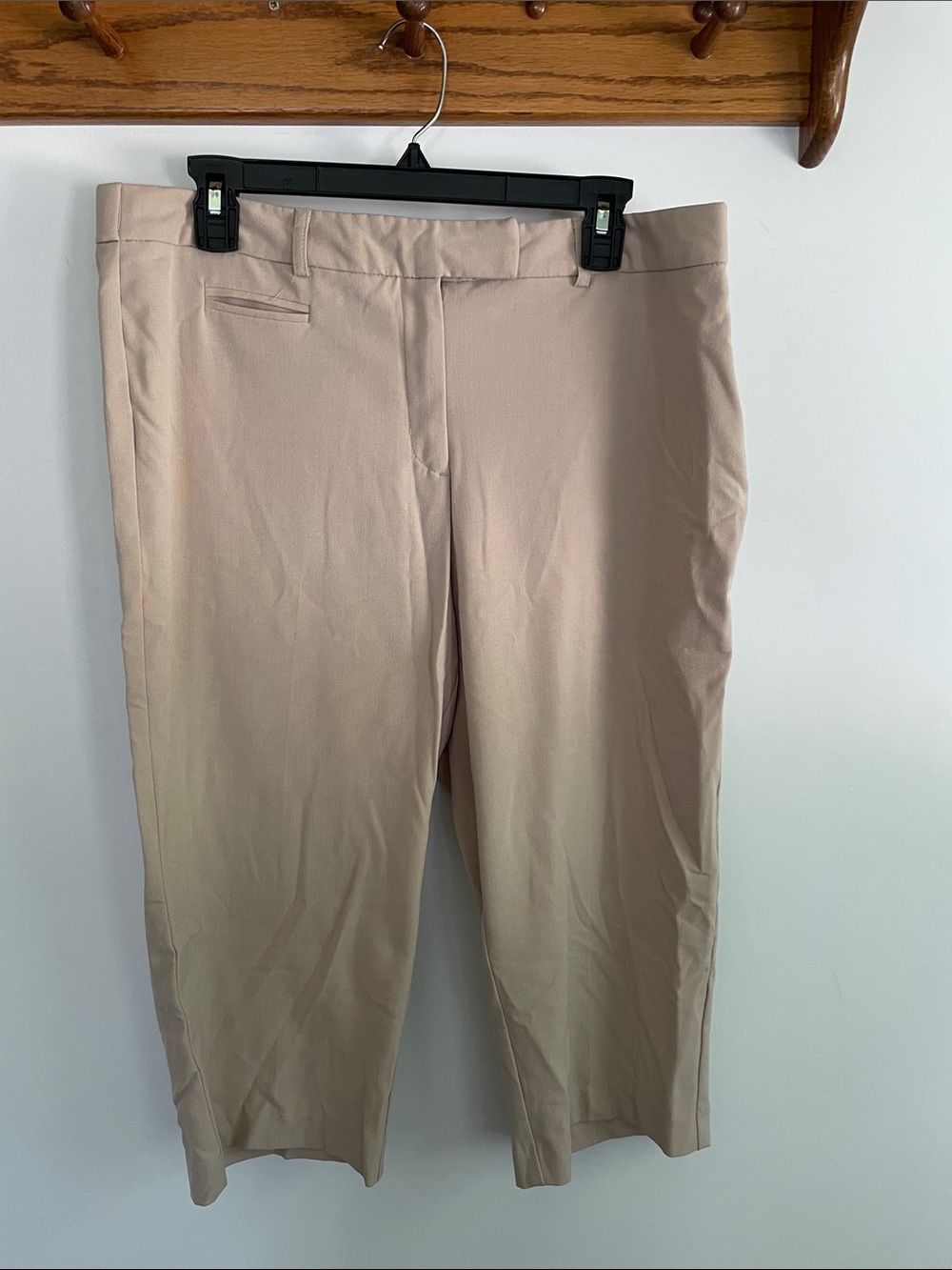 Briggs Light Beige Cropped Dress Capris